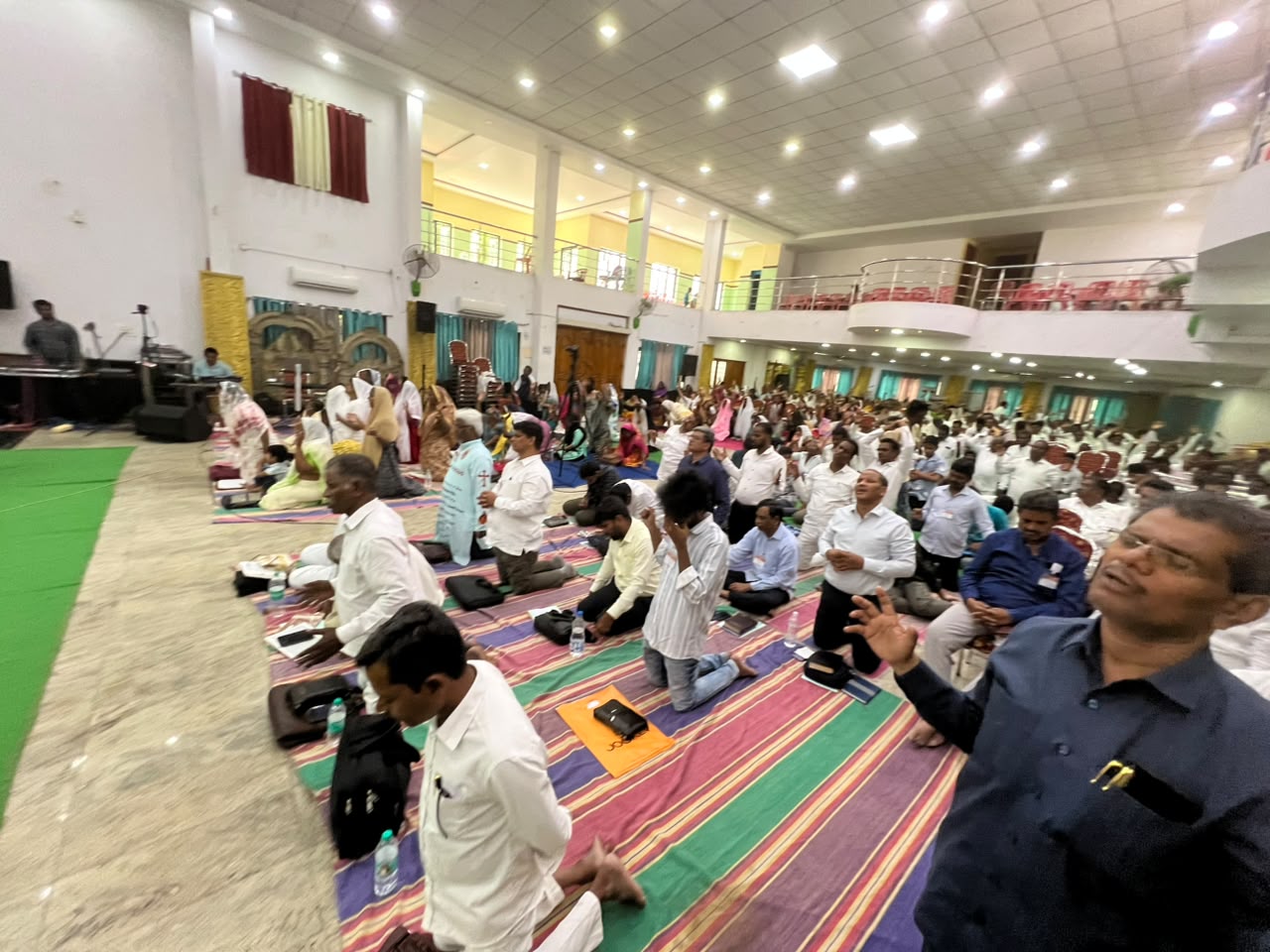 Prayer Festival 2026 Hundreds kneeling in prayer at the Telugu States Prayer Festival