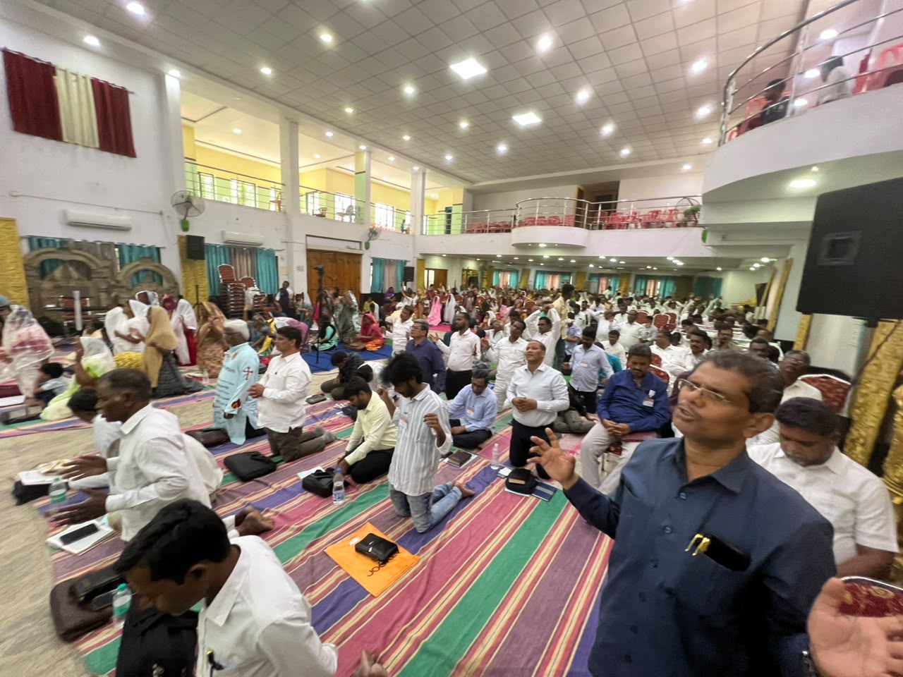 Prayer Festival 2026 The congregation in prayer at the Prayer Festival
